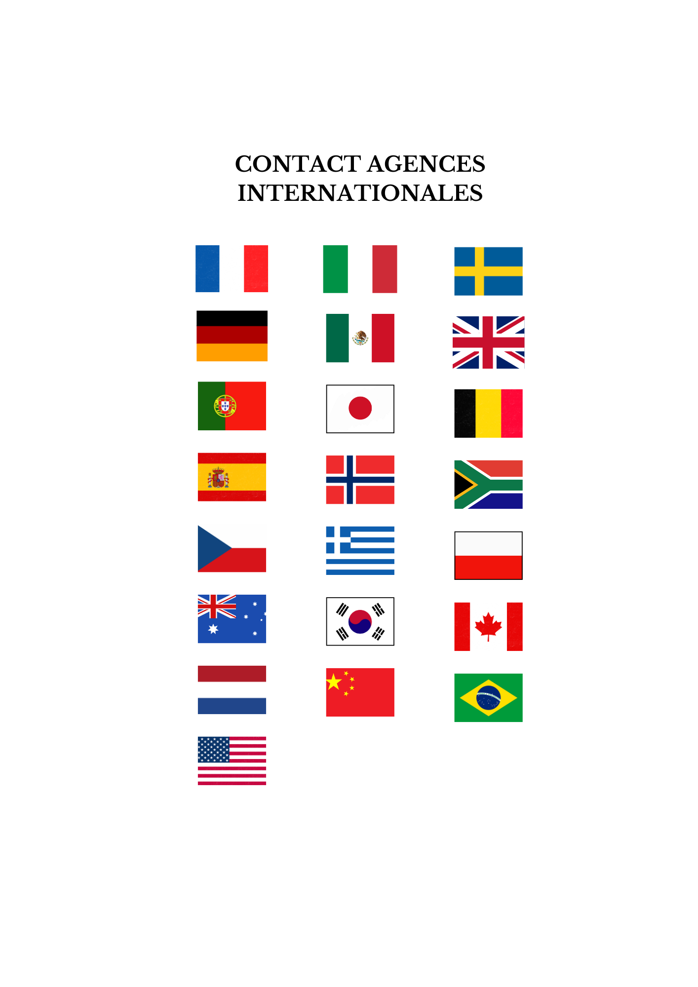 Signer à l'internationale